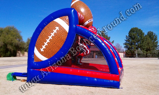 Inflatable football throwing game rental Phoenix Arizona